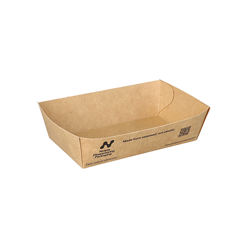 10080 Snacktrays, Pappe "NOTPLA" 3,5 cm x 7 cm x 12 cm braun
