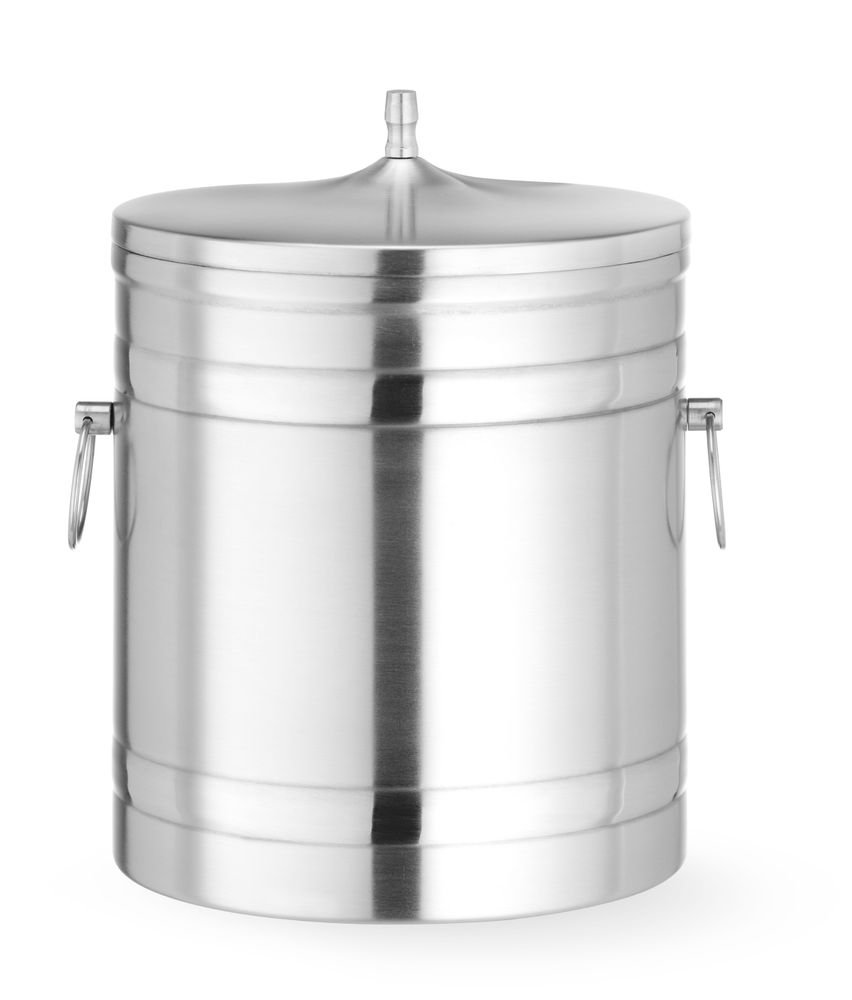Eiskübel doppelwandig, BarUp, 5L, Silber, ⌀200x(H)230mm
