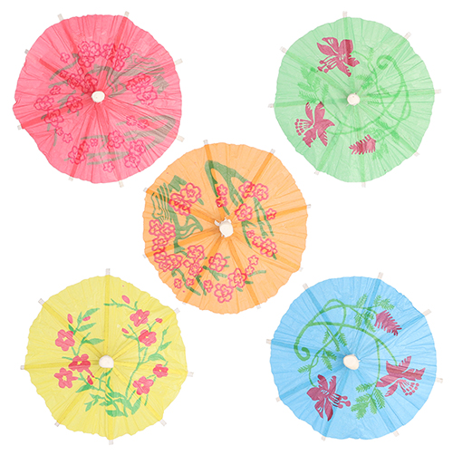 103680 Deko-Picker 10 cm farbig sortiert "Eisschirmchen"