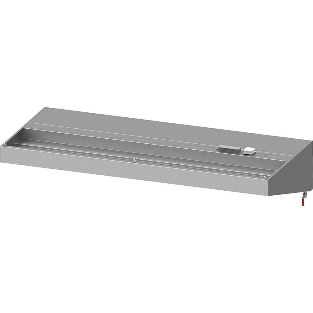 Wandhaube "Basic Line", Schrägform 2000 mm x 1100 mm mit Flammschutzfilter Typ B Wandhaube "Basic Line", Schrägform 2900 mm x 1200 mm mit Flammschutzfilter Typ B