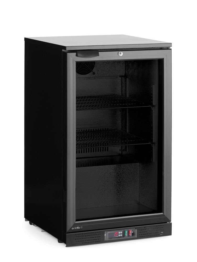Kühlschrank hinten mit einer Tür, Arktic, 86L, Schwarz, 220-240V/120W, 500x530x(H)870mm