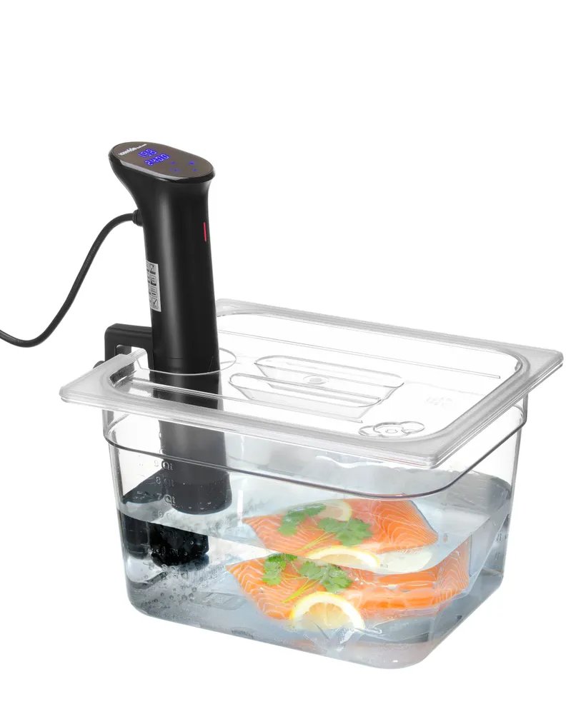 Gastronorm-Deckel mit Sous-Vide-Stab-Aussparung, GN 1/2, Transparent, 265x325mm