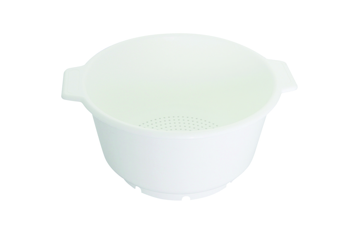 Seiher, PP, natur, 2 Muschelgriffe