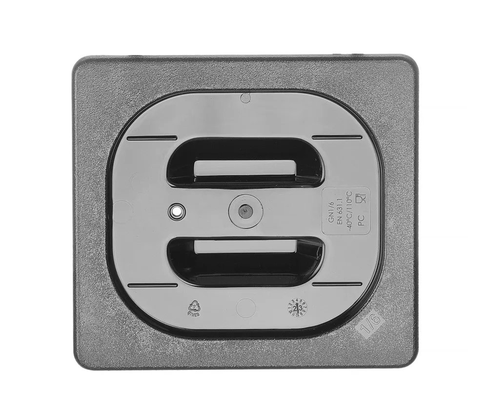 Gastronorm-Deckel, GN 1/6, Schwarz, 176x162mm