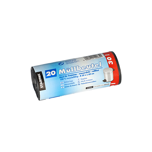 48000 Müllbeutel, LDPE 30 l 60 cm x 50 cm grau