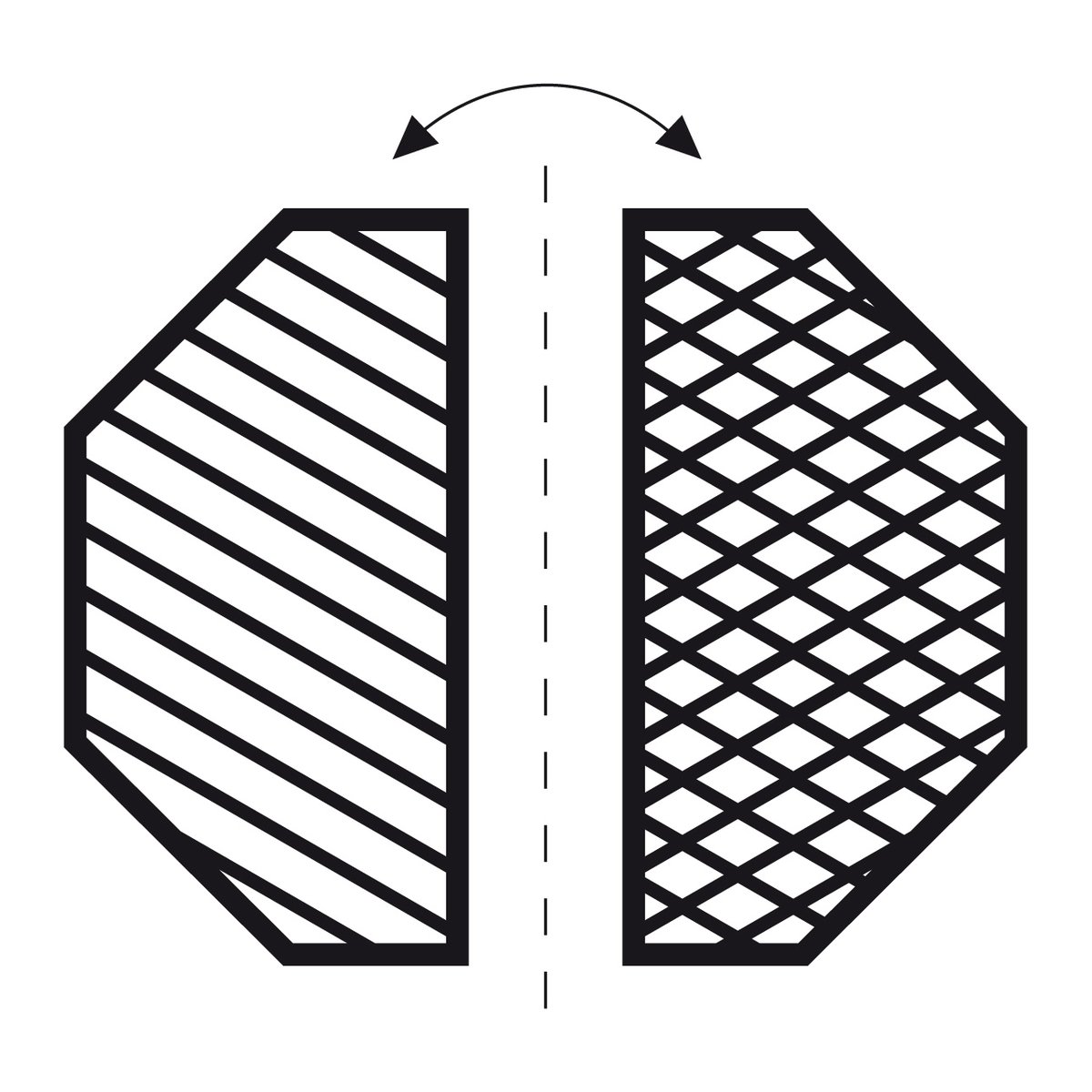 Halber Grillrost aus Gusseisen für Diamant Grill