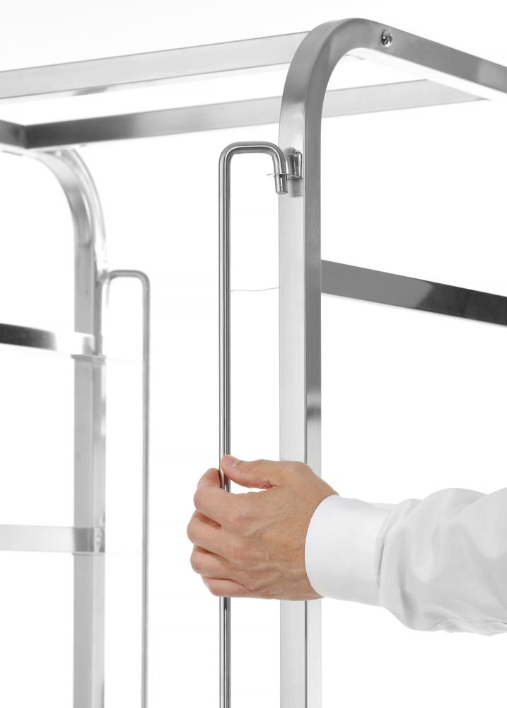 Transportwagen für Spülmaschinenkörbe - 7 Körbe à 500x500 mm, HENDI, 615x560x(H)1710mm