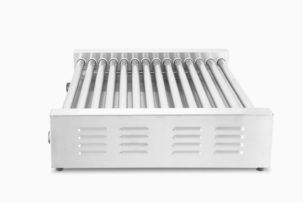 Rollengrill XL - 2 Zonen, 14 Rollen, Silber, 220-240V/2000W, 732x590x(H)168mm