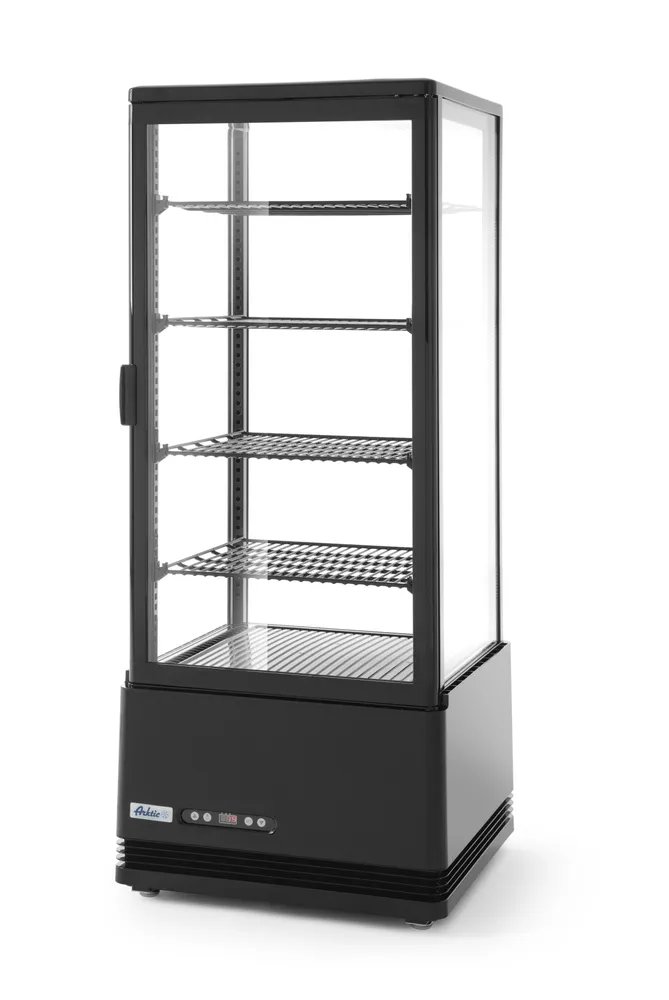 Aufsatz-Kühlvitrine 98 Liter, Arktic, Schwarz, 230V/210W, 444x397x(H)1100mm Aufsatz-Kühlvitrine 98 Liter, Arktic, Schwarz, 230V/210W, 444x397x(H)1100mm