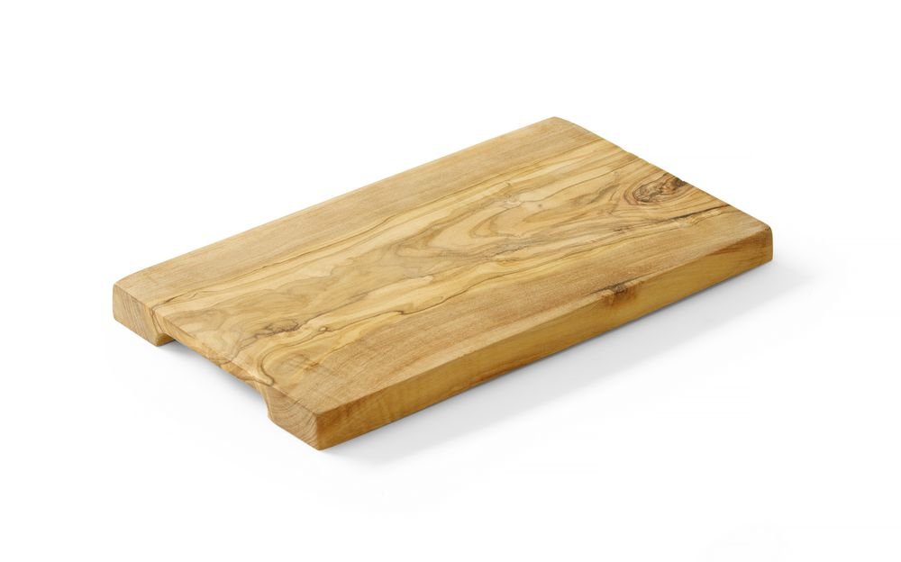 Schneide- und Servierbrett aus Olivenholz, HENDI, 350x150x(H)18mm Schneide- und Servierbrett aus Olivenholz, HENDI, 300x150x(H)18mm