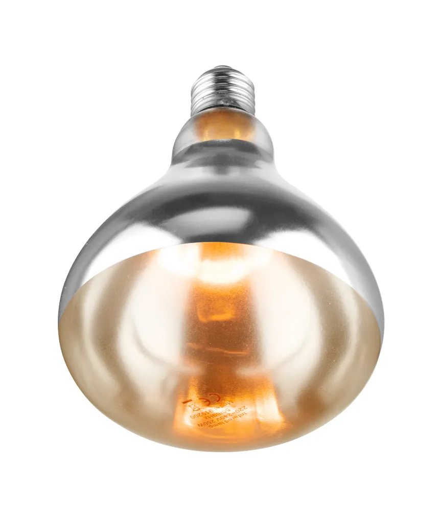 Infrarot-Glühlampe, Weiß, 230V/250W, ⌀125x(H)170mm Infrarot-Glühlampe, Weiß, 230V/250W, ⌀125x(H)170mm