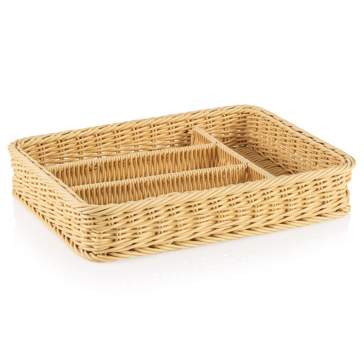 Besteckkorb 40 x 30 x 6,5 cm, hellbeige