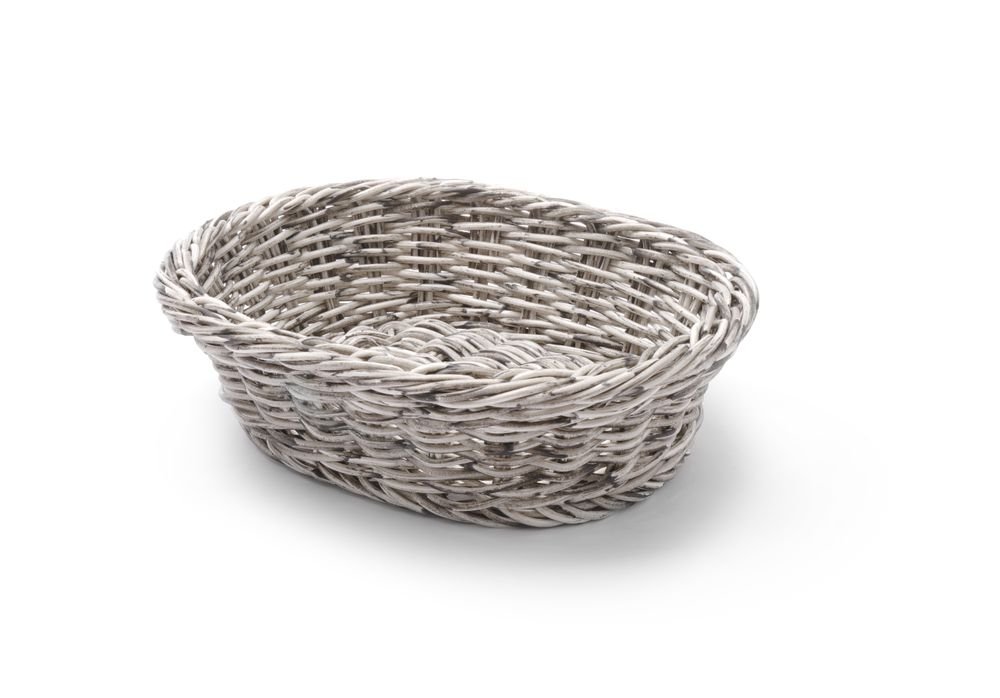 Brotkorb, oval, HENDI, Hellgrau, 250x190x(H)65mm