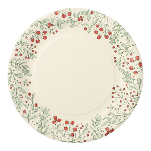 12000 Teller, Pappe rund Ø 23 cm "Berries"
