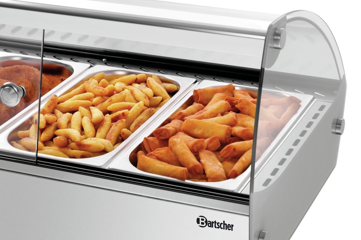 Heiße Aufsatzvitrine R6 6 x 1/3 GN