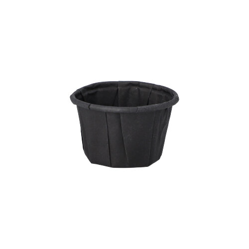 5000 Dressingbecher, Papier 25 ml Ø 4,4 cm · 2,8 cm schwarz 120000 Dressingbecher, Papier 25 ml Ø 4,4 cm · 2,8 cm schwarz