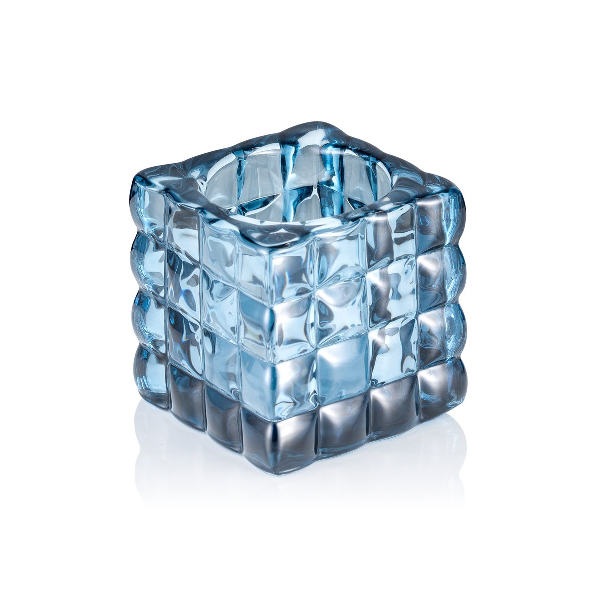 Cube Steel Blue YUYU, 8 x 8 x 8 cm Cube Steel Blue YUYU, 8 x 8 x 8 cm
