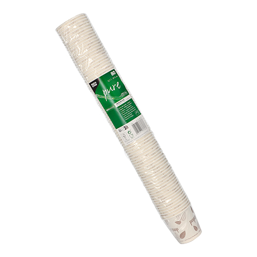 80 Trinkbecher, Pappe "pure" 0,1 l Ø 6 cm · 6 cm "ZERO" 30000 Trinkbecher, Pappe "pure" 0,1 l Ø 6 cm · 6 cm "ZERO"