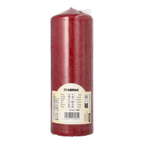 624 Stumpenkerze Ø 70 mm · 200 mm bordeaux