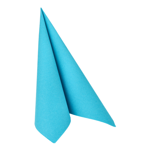 12500 Servietten "ROYAL Collection" 1/4-Falz 40 cm x 40 cm türkis