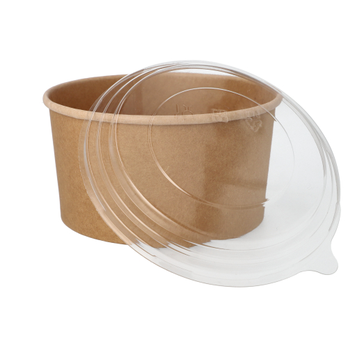 3000 Salatschalen, Pappe rund 1000 ml Ø 15 cm · 7,5 cm braun