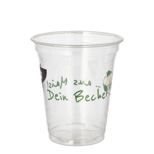 19200 Trinkbecher PLA 0,3 l Ø 9,5 cm · 10,7 cm "Becher aus Mais"