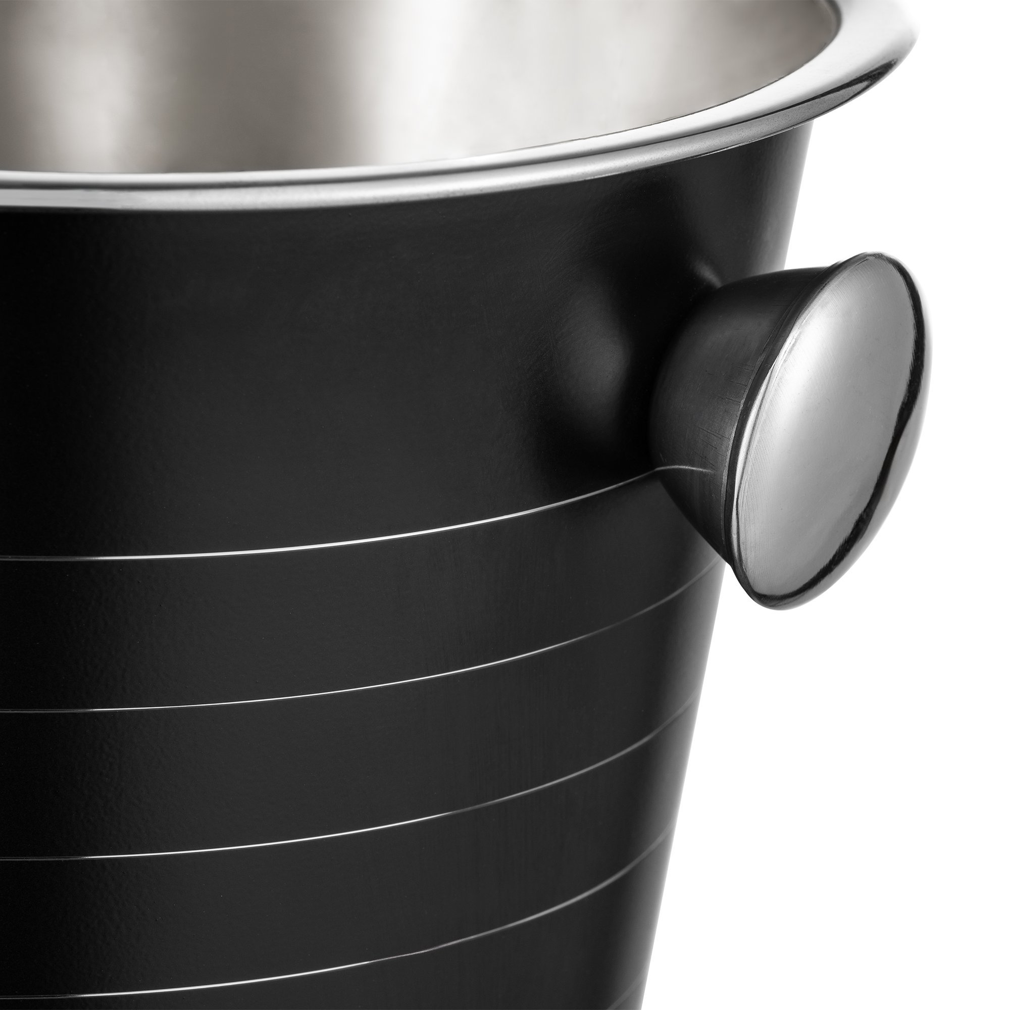 Flaschenkühler 4,5 L, Ø 21,5 cm, (H) 20 cm, Pulverbeschichtet, schwarz Flaschenkühler 4,5 L, Ø 21,5 cm, (H) 20 cm, Pulverbeschichtet, schwarz