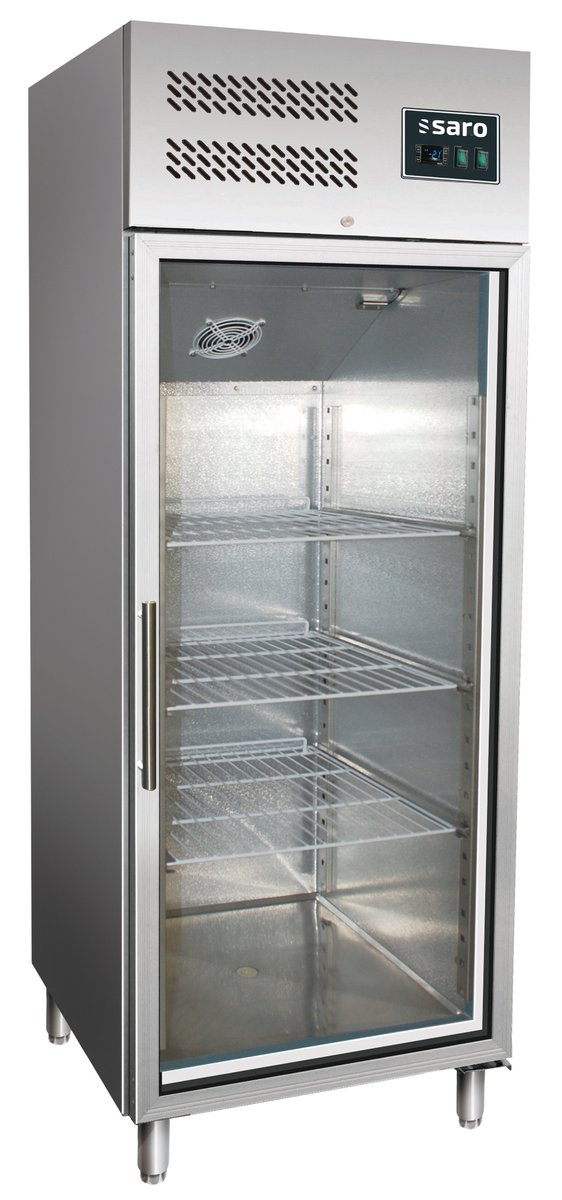 GewerbekühlschrankmitGlastür-2/1GN,ModellGN600TNG