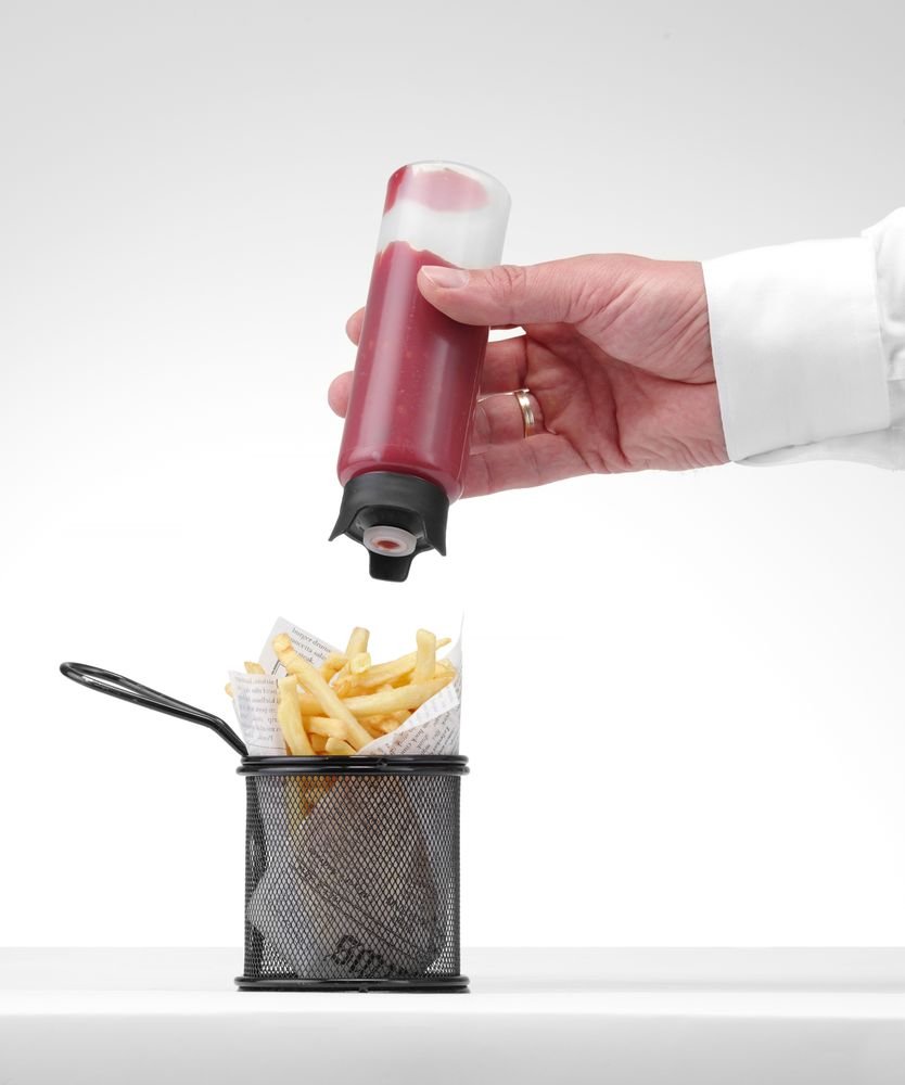 Spenderflasche, tropffrei, HENDI, 0,23L, ⌀50x(H)160mm Spenderflasche, tropffrei, HENDI, 0,23L, ⌀50x(H)160mm