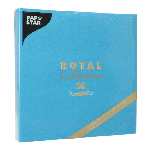 160 Servietten "ROYAL Collection" 1/4-Falz 40 cm x 40 cm türkis 12000 Servietten "ROYAL Collection" 1/4-Falz 40 cm x 40 cm türkis
