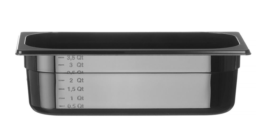 Gastronorm-Behälter 1/3, HENDI, Profi Line, GN 1/3, 4L, Schwarz, 325x176x(H)100mm