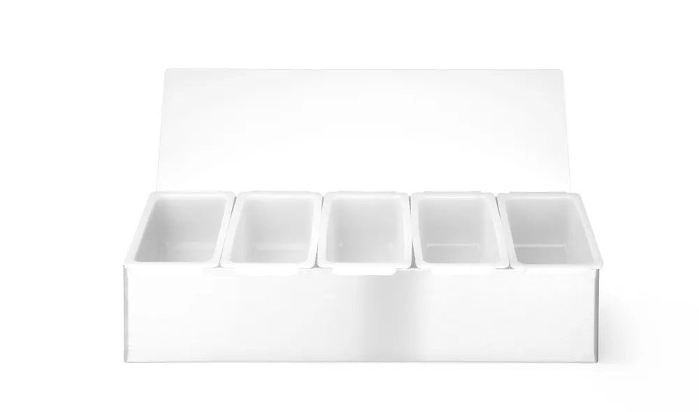 Zutatenbehälter, BarUp, 5 Fächer, 375x140x(H)90mm