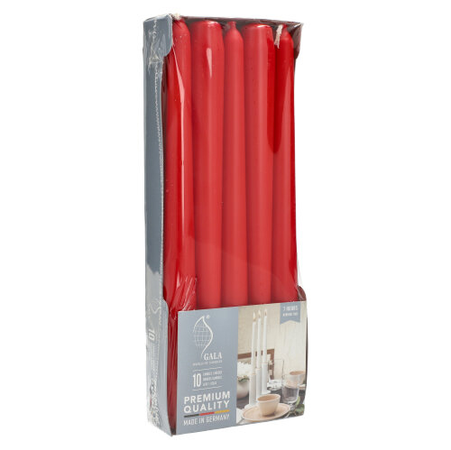 6000 Leuchterkerzen Ø 2,3 cm · 25 cm tangorot
