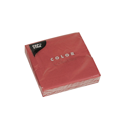 35700 Servietten, 3-lagig 1/4-Falz 24 cm x 24 cm bordeaux