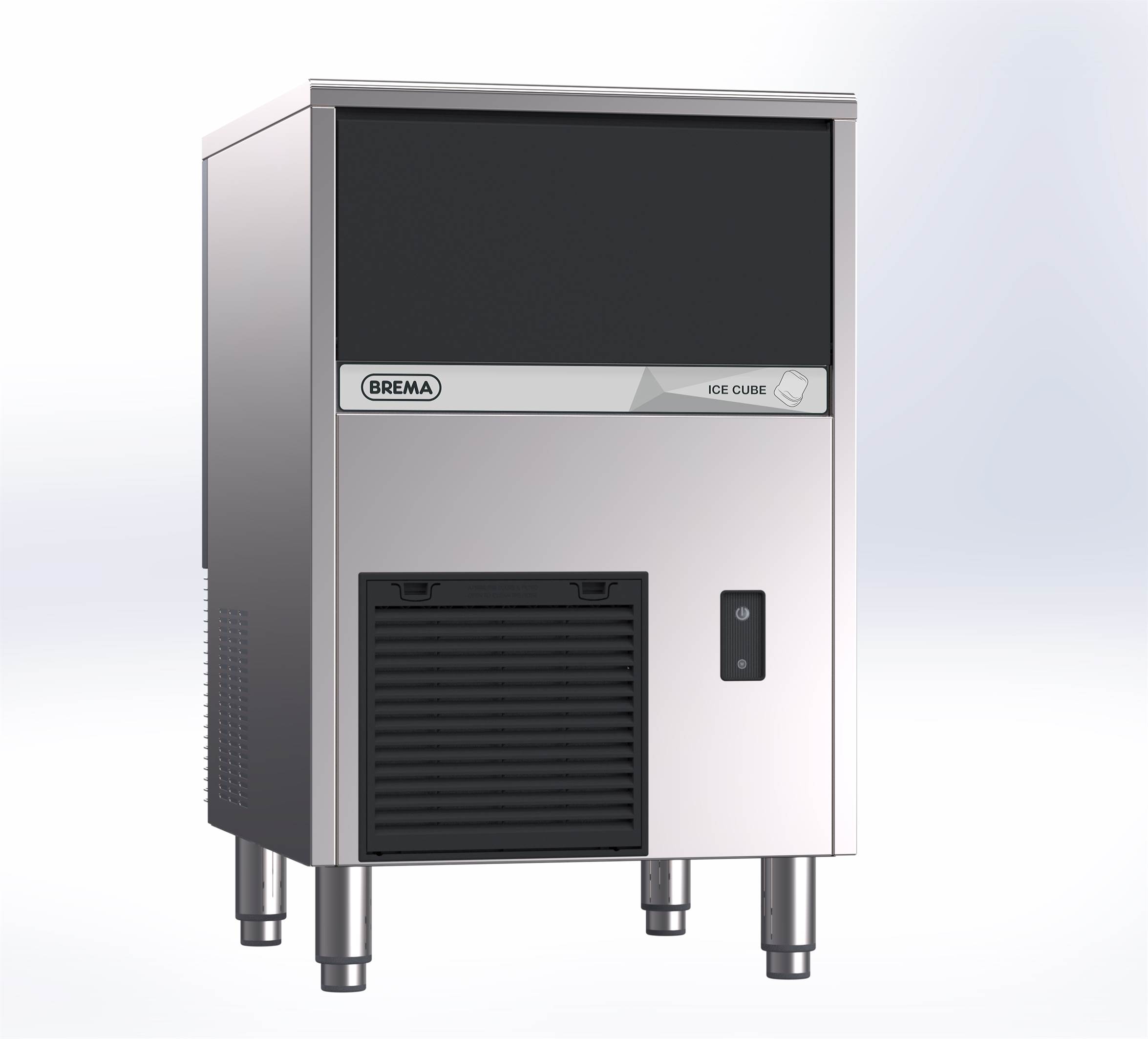 BREMA Eiswürfelbereiter luftgekühlt, 42kg/24h, Abmessung 500 x 580 x 800 mm (BxTxH) Eiswürfelbereiter wassergekühlt, 42kg/24h, Abmessung 500 x 580 x 800 mm (BxTxH)