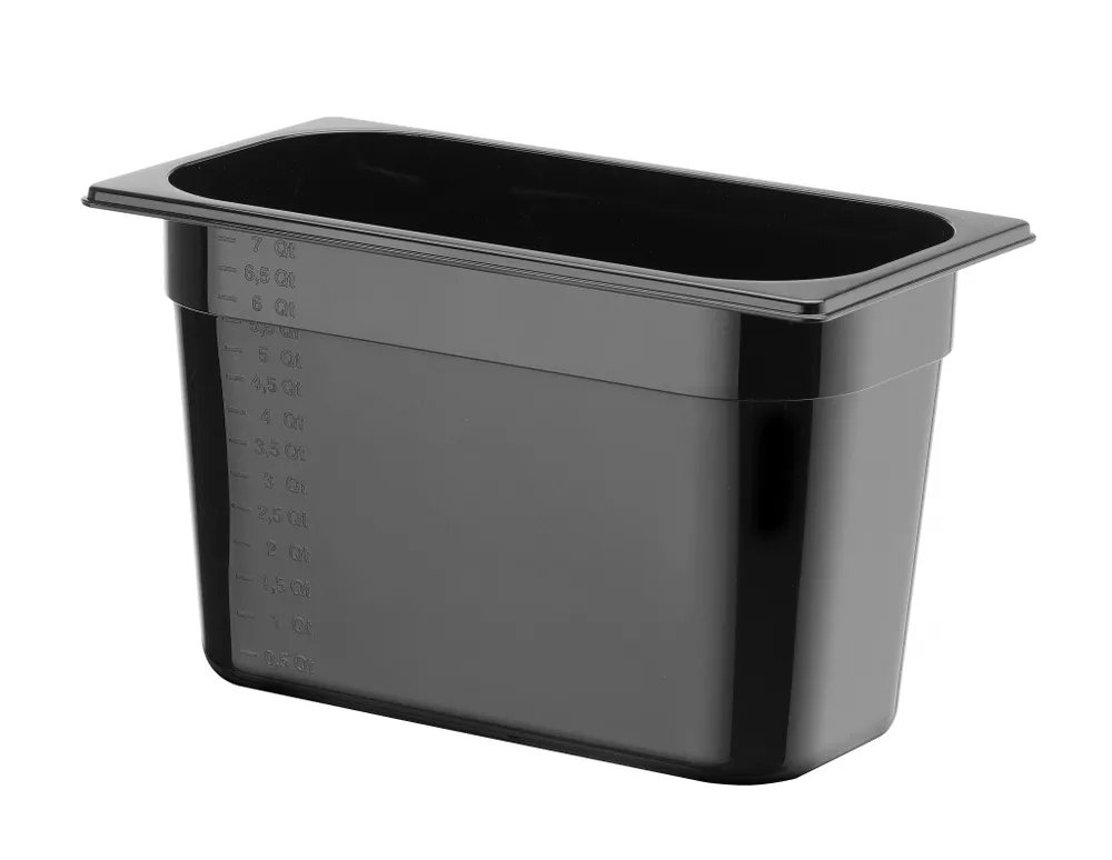 Gastronorm-Behälter 1/3, Profi Line, GN 1/3, 7,8L, Schwarz, 325x176x(H)200mm Gastronorm-Behälter 1/3, Profi Line, GN 1/3, 7,8L, Schwarz, 325x176x(H)200mm