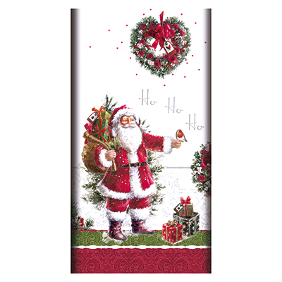 5 Tischdecke, stoffähnlich, Airlaid 120 cm x 180 cm "HoHoHo" 560 Tischdecke, stoffähnlich, Airlaid 120 cm x 180 cm "HoHoHo"