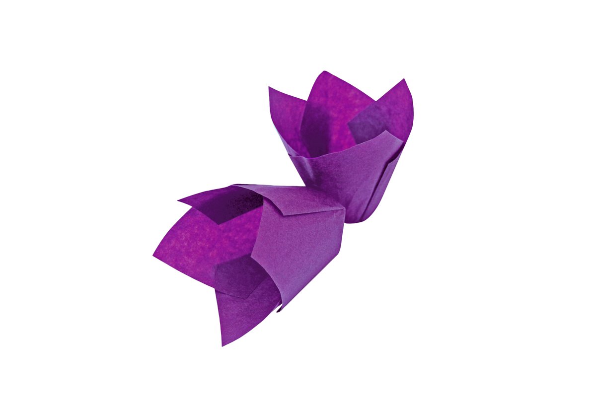 Muffinform Tulpe, violett