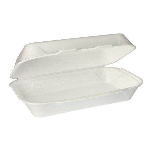 2400 Allzweckboxen mit Klappdeckel, XPS 1800 ml 7,5 cm x 24 cm x 13,3 cm weiss