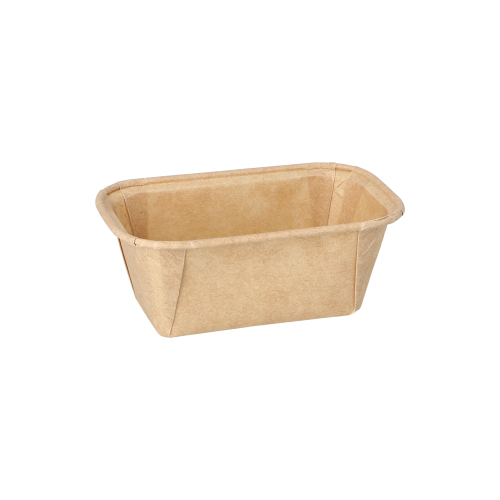 25600 Backformen "pure" eckig 167 ml 4 cm x 6,5 cm x 11 cm braun