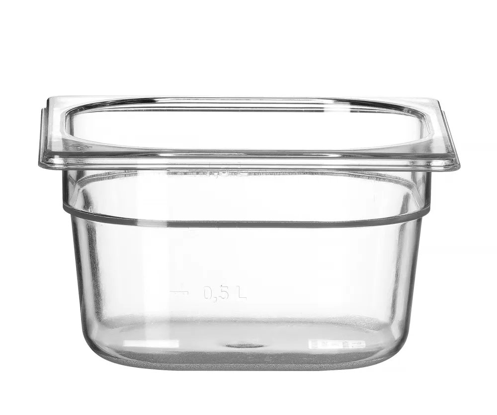 Gastronorm-Behälter 1/6, Profi Line, GN 1/6, 1,6L, Transparent, 176x162x(H)100mm Gastronorm-Behälter 1/6, Profi Line, GN 1/6, 1,6L, Transparent, 176x162x(H)100mm