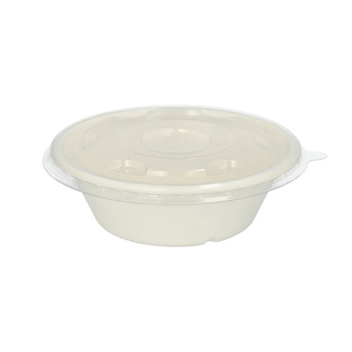 4200 Deckel für Schalen R-PET rund Ø 17 cm · 1,5 cm weiss