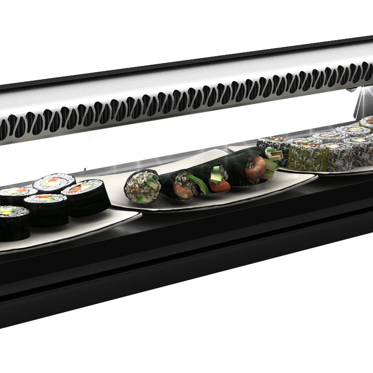 Royal Cooling Sushi 8 8x GN 1/3 x 40 mm, Kompressor rechts Royal Cooling Sushi 8 8x GN 1/3 x 40 mm, Kompressor rechts