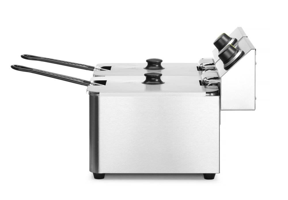 Fritteuse Kitchen Line - 2x8L, HENDI, Kitchen Line, 16L, 230V/7000W, 542x430x(H)351mm Fritteuse Kitchen Line - 2x8L, HENDI, Kitchen Line, 16L, 230V/7000W, 542x430x(H)351mm