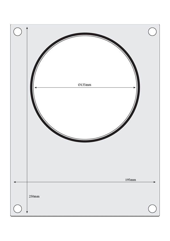 Matrize für Versiegelungsmaschine, HENDI, ein Behälter (187x137 mm)
