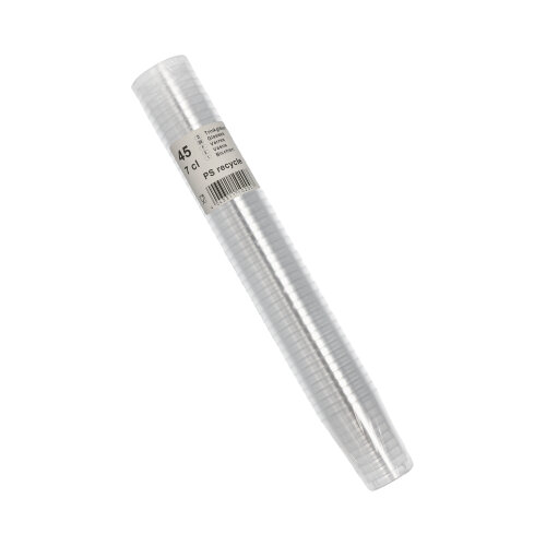 45 Trinkbecher PS 0,07 l Ø 5 cm · 6,5 cm glasklar 64800 Trinkbecher PS 0,07 l Ø 5 cm · 6,5 cm glasklar