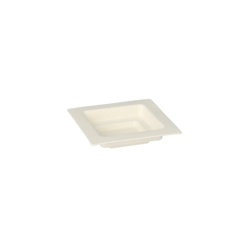 30000 Fingerfood - Teller, Zuckerrohr "pure" eckig 1,5 cm x 7 cm x 7 cm weiss