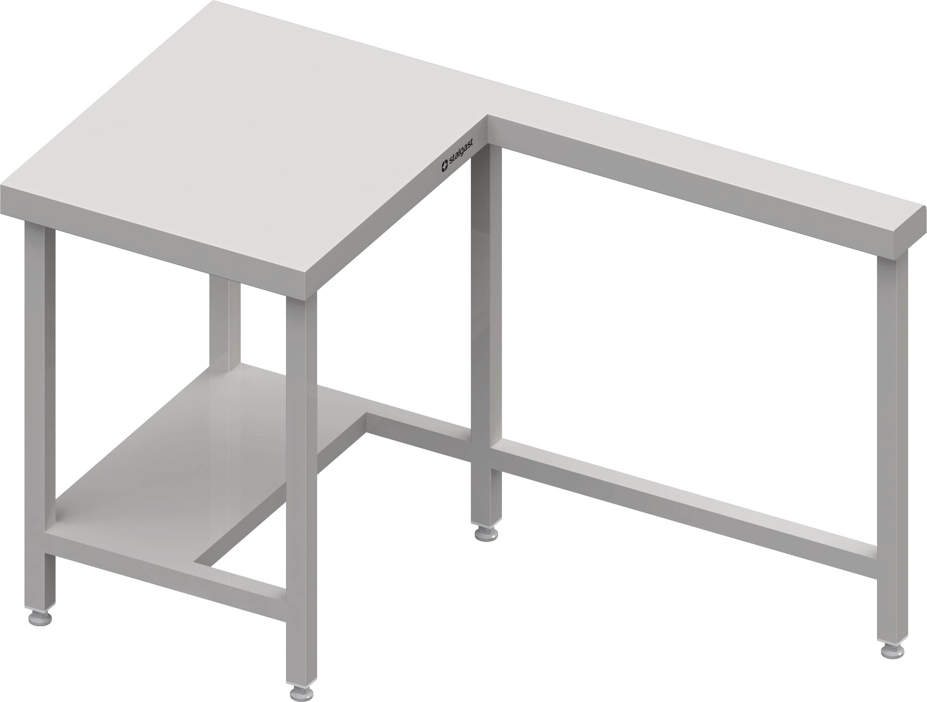 Kassenstation mit Arbeitsfläche links 1400x750x880 mm Edelstahlarbeitsplatte Kassenstation mit Arbeitsfläche links 1400x735x880 mm Granitabdeckung "Standard G1"