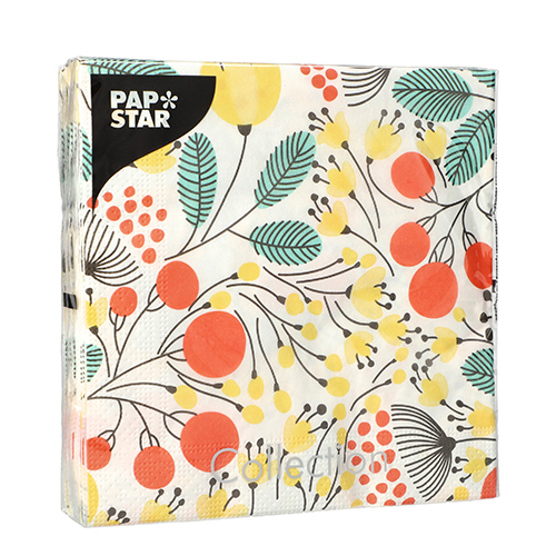 22800 Servietten, 3-lagig 1/4-Falz 33 cm x 33 cm "Vegetal"