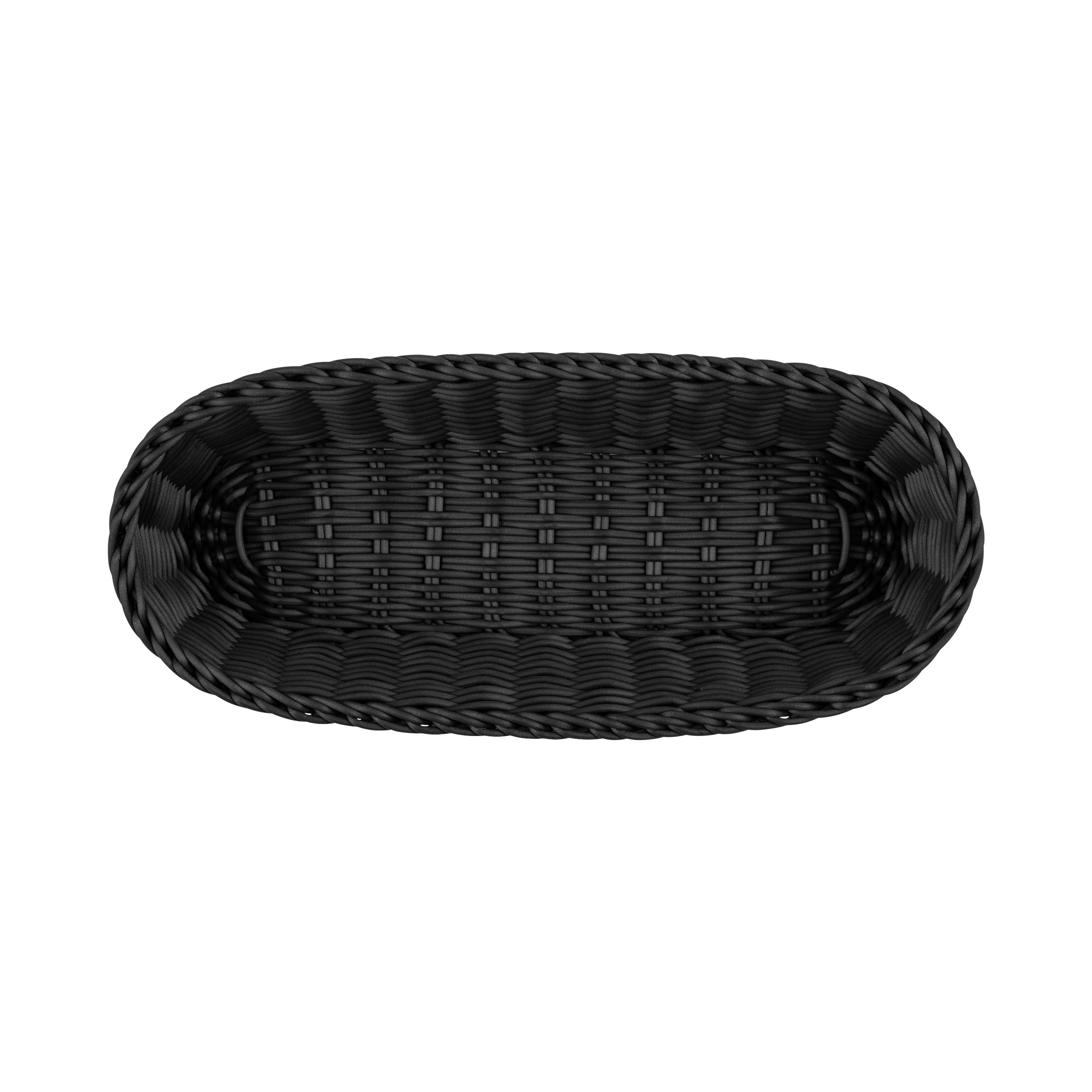 Baguettekorb 40 x 16 x 8 cm, schwarz